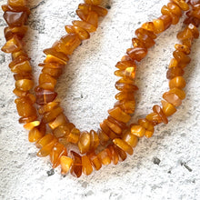 Carica l'immagine nel visualizzatore di Gallery, Vintage Natural Butterscotch Baltic Amber Nugget 27" Long Necklace With Barrel Clasp