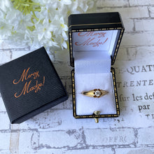 Cargar imagen en el visor de la galería, Victorian 18ct Gold & Diamond Belcher Ring, Hallmarked London 1897