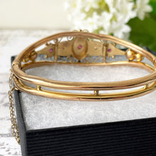 Lade das Bild in den Galerie-Viewer, Victorian Pinchbeck Gold, Diamond & Ruby Bangle