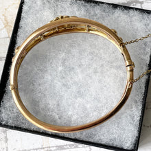 Lade das Bild in den Galerie-Viewer, Victorian Pinchbeck Gold, Diamond & Ruby Bangle