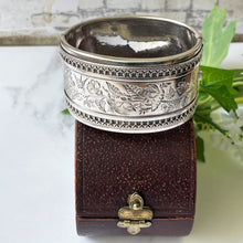 Load image into Gallery viewer, Victorian Aesthetic 1881 Sterling Silver Bangle In Original Fitted Box
