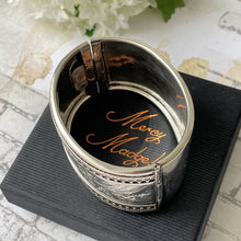 Load image into Gallery viewer, Victorian Aesthetic 1881 Sterling Silver Bangle In Original Fitted Box
