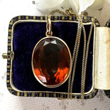 Cargar imagen en el visor de la galería, Victorian 15ct Gold Scottish Citrine Pendant