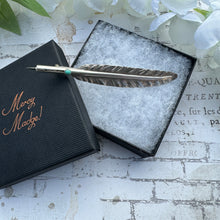 画像をギャラリービューアに読み込む, Victorian Silver Quill Pen Novelty Mechanical Pencil Brooch By Sampson & Mordan
