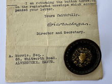 Charger l'image dans la galerie, Extremely Rare Set of 6 'Jumbo' (40mm) Georgian Livery Buttons – Authenticated by the V&A Museum, 1943