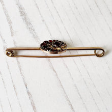 画像をギャラリービューアに読み込む, Antique Bohemian Garnet Gold Brooch