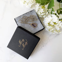 Charger l'image dans la galerie, Georgian 18ct Gold Amethyst & Pearl Teardrop Pendant Necklace