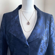 Charger l'image dans la galerie, Georgian 18ct Gold Amethyst & Pearl Teardrop Pendant Necklace