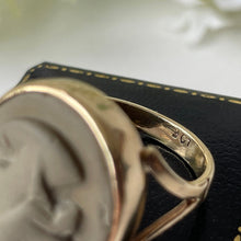 Charger l'image dans la galerie, Victorian 9ct Gold Lava Cameo Ring