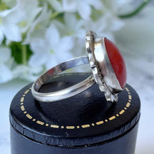 Carica l'immagine nel visualizzatore di Gallery, Art Deco Sterling Silver Coral Ring