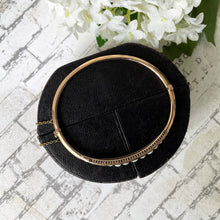 Cargar imagen en el visor de la galería, Edwardian Opal & Diamond 9ct Gold Bangle In Monogrammed Fitted Case: Chester 1905