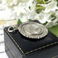 画像をギャラリービューアに読み込む, Antique English Sterling Silver Football Pendant Fob by William Hair Haseler, 1920s Art Deco