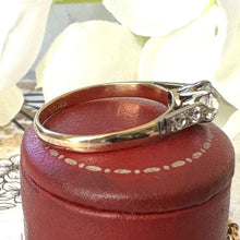 Carica l'immagine nel visualizzatore di Gallery, Antique 18ct Gold & Platinum White Spinel Ring. Edwardian/Art Deco Natural Spinel Solitaire Ring. Antique Engagement Ring, Size O / 7