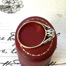 Carica l'immagine nel visualizzatore di Gallery, Antique 18ct Gold & Platinum White Spinel Ring. Edwardian/Art Deco Natural Spinel Solitaire Ring. Antique Engagement Ring, Size O / 7