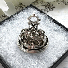 Lade das Bild in den Galerie-Viewer, Rare Georgian Silver Slag Glass Seal Fob