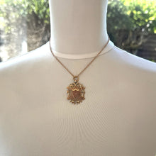 Cargar imagen en el visor de la galería, Antique Victorian 9ct Gold Large Pendant Fob. Chester 1892 Engraved 9ct Gold Watch Chain Fob. Antique Rose Gold Fancy Fob Pendant.
