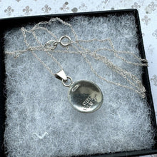 Charger l'image dans la galerie, Vintage Mexican Sterling Silver Turquoise Gemstone Pendant Necklace. Petite Minimalist Pendant & Sterling Silver Chain. Layering Necklace