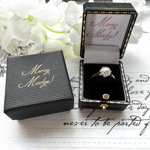 Charger l'image dans la galerie, Vintage 9ct Gold 1.50ct White Crystal Solitaire Ring. Art Deco Style Classic Engagement Ring. CZ Simulated Diamond Solitaire Ring, M/6.25