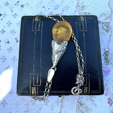 Charger l'image dans la galerie, Vintage Baltic Amber Art Nouveau Style Pendant