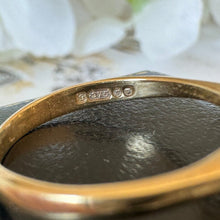 Cargar imagen en el visor de la galería, Vintage 9ct Gold Citrine Sea Anemone Ring. 1970's Yellow Green Citrine Solitaire Statement Ring. Designer Cocktail Ring Size N-1/2/ US 7
