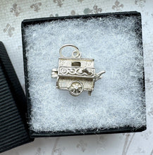 画像をギャラリービューアに読み込む, Vintage Rare Sterling Silver English CHIM Organ Grinder Charm Pendant - Opens to Reveal Monkey. Small Silver Pendant With Optional Chain