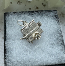 画像をギャラリービューアに読み込む, Vintage Rare Sterling Silver English CHIM Organ Grinder Charm Pendant - Opens to Reveal Monkey. Small Silver Pendant With Optional Chain