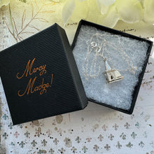 画像をギャラリービューアに読み込む, Vintage Sterling Silver English NUVO Church Charm Pendant - Opens to Reveal Wedding Ceremony. Small Pendant With Optional Adjustable Chain.
