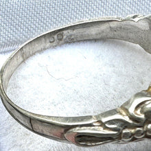 画像をギャラリービューアに読み込む, Vintage 1970s Huge 30ct Smoky Quartz Cocktail Ring. Silver Art Nouveau Style Statement Ring. Scottish Cairngorm Gemstone Ring, Size Q/8-3/4