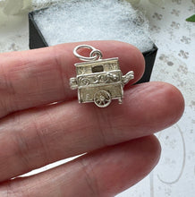 画像をギャラリービューアに読み込む, Vintage Rare Sterling Silver English CHIM Organ Grinder Charm Pendant - Opens to Reveal Monkey. Small Silver Pendant With Optional Chain