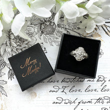 画像をギャラリービューアに読み込む, Antique Edwardian Sterling Silver Marcasite Cross Ring. English Art Nouveau Silver Maltese Cross Ring, Size P - UK / 7-3/4 - US