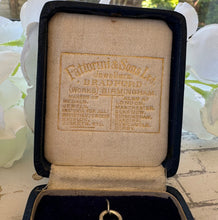 Lade das Bild in den Galerie-Viewer, Vintage 1936 Fattorini Silver & Enamel Fob In Presentation Case. Yorkshire Swimming Association Sterling Silver Medal In Antique Leather Box
