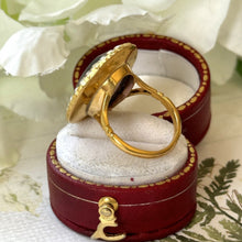 Charger l'image dans la galerie, Antique Victorian 9ct Gold, 11.50ct Amethyst & Pearl Cluster Ring