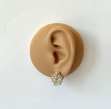 画像をギャラリービューアに読み込む, Antique Victorian 9ct Gold Seed Pearl Fleur De Lis Hook Earrings. Woven Seed Pearl Floral Scroll Earrings. Victorian Wedding Bride Earrings