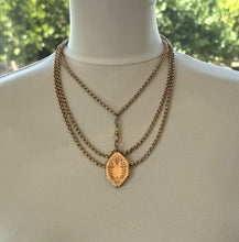 画像をギャラリービューアに読み込む, Antique Victorian 18ct Rolled Gold Long Guard Chain. 58" Long 18K Gold Filled Faceted Belcher Chain. Rope Length Sautoir Muff Chain Necklace