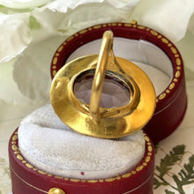 画像をギャラリービューアに読み込む, Antique Victorian 9ct Gold Huge Amethyst & Pearl Cluster Ring