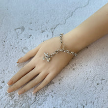 画像をギャラリービューアに読み込む, Antique Victorian Sterling Silver Bracelet With Anchor, Cross & Heart Triple Charm. Belcher Link Charm Bracelet With Swivel Hook Clasp.