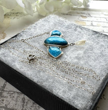 画像をギャラリービューアに読み込む, Antique Art Nouveau Sterling Silver & Enamel Pendant Necklace. Edwardian Silver and Blue Enamel Stylised Creature Pendant On Chain.