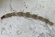 Load image into Gallery viewer, Art Deco Egyptian Revival Silver & Lapis Tutankhamun Bracelet. Antique/Vintage 1930s Sterling Silver Inlaid Blue Gemstone Figural Bracelet.