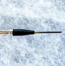 画像をギャラリービューアに読み込む, Antique Edwardian Silver Mechanical Pencil & Letter Opener Combo. Lady's Forget-Me-Not Engraved Silver Propelling Pencil, Francis Webb, 1915