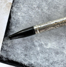 画像をギャラリービューアに読み込む, Antique Edwardian Silver Mechanical Pencil & Letter Opener Combo. Lady's Forget-Me-Not Engraved Silver Propelling Pencil, Francis Webb, 1915