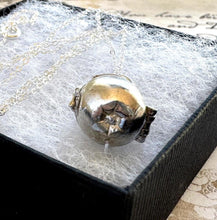 Load image into Gallery viewer, Vintage Sterling Silver Forbidden Fruit Apple Charm Pendant - Opens to Reveal Adam & Eve