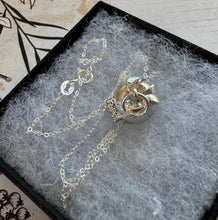 Load image into Gallery viewer, Vintage Sterling Silver Forbidden Fruit Apple Charm Pendant - Opens to Reveal Adam & Eve