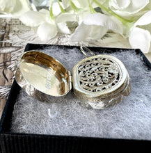 Lade das Bild in den Galerie-Viewer, Superb Victorian Silver Vinaigrette Pendant, William & Edward Turnpenny, Birmingham 1847