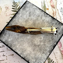 画像をギャラリービューアに読み込む, Victorian Scottish Silver & Citrine Deer Fetlock Kilt Pin/Brooch. Antique Highland Dress Jewellery