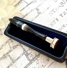 Load image into Gallery viewer, Georgian Ancient Roman Horse Intaglio Seal With Silver & Scottish Banded Agate Handle