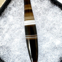 Load image into Gallery viewer, Georgian Ancient Roman Horse Intaglio Seal With Silver & Scottish Banded Agate Handle