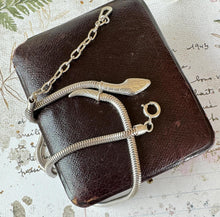 画像をギャラリービューアに読み込む, Antique Art Deco Sterling Silver Figural Snake Necklace. Vintage 1920s Egyptian Revival Serpent Collar/Choker Necklace, Germany.
