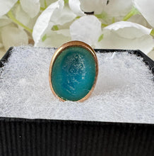 画像をギャラリービューアに読み込む, Antique Georgian Pinchbeck Fob Pendant With Blue Roman Glass Intaglio
