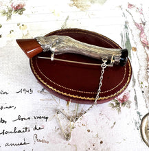 Charger l'image dans la galerie, Rare Victorian Scottish Silver Kilt Pin - Stag Fetlock With Intaglio Seal