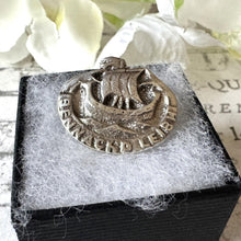 Load image into Gallery viewer, Vintage Scottish Silver Gaelic Goodbye "Bennachd Leibh" Viking Ship Celtic Brooch